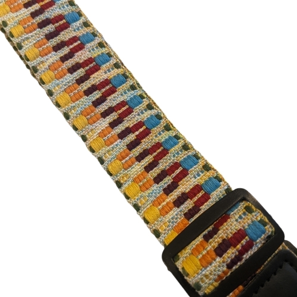 Braided Adjustable Ukulele Strap with Leather Ends